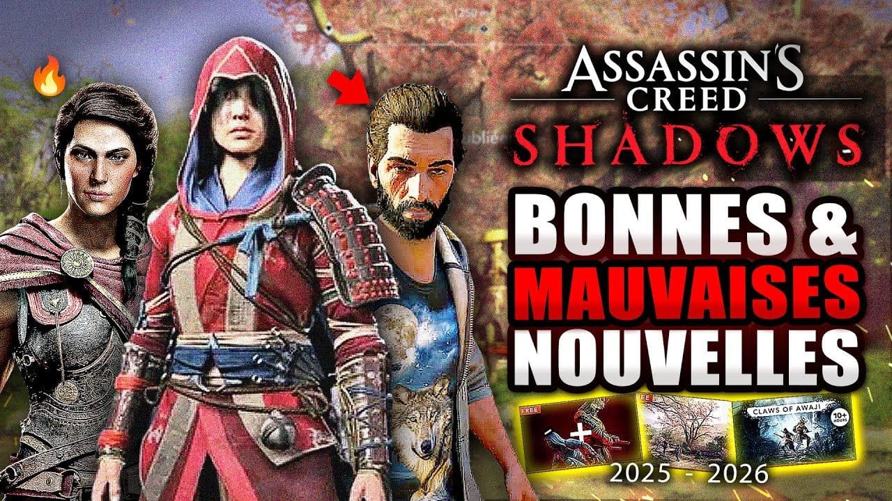 Assassin's Creed Shadows : Bonnes et MAUVAISES Nouvelles pour 2025 (DLC 2, Discovery Tour, Présent)