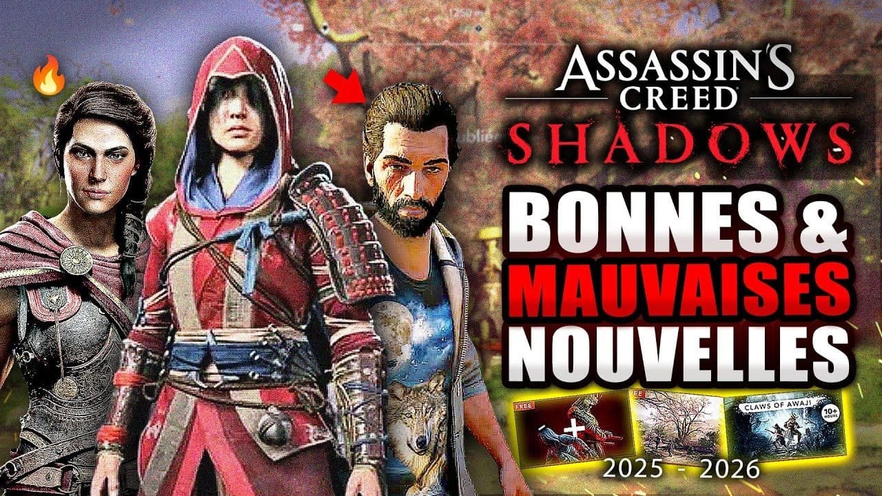 Assassin's Creed Shadows : Bonnes et MAUVAISES Nouvelles pour 2025 (DLC 2, Discovery Tour, Présent)