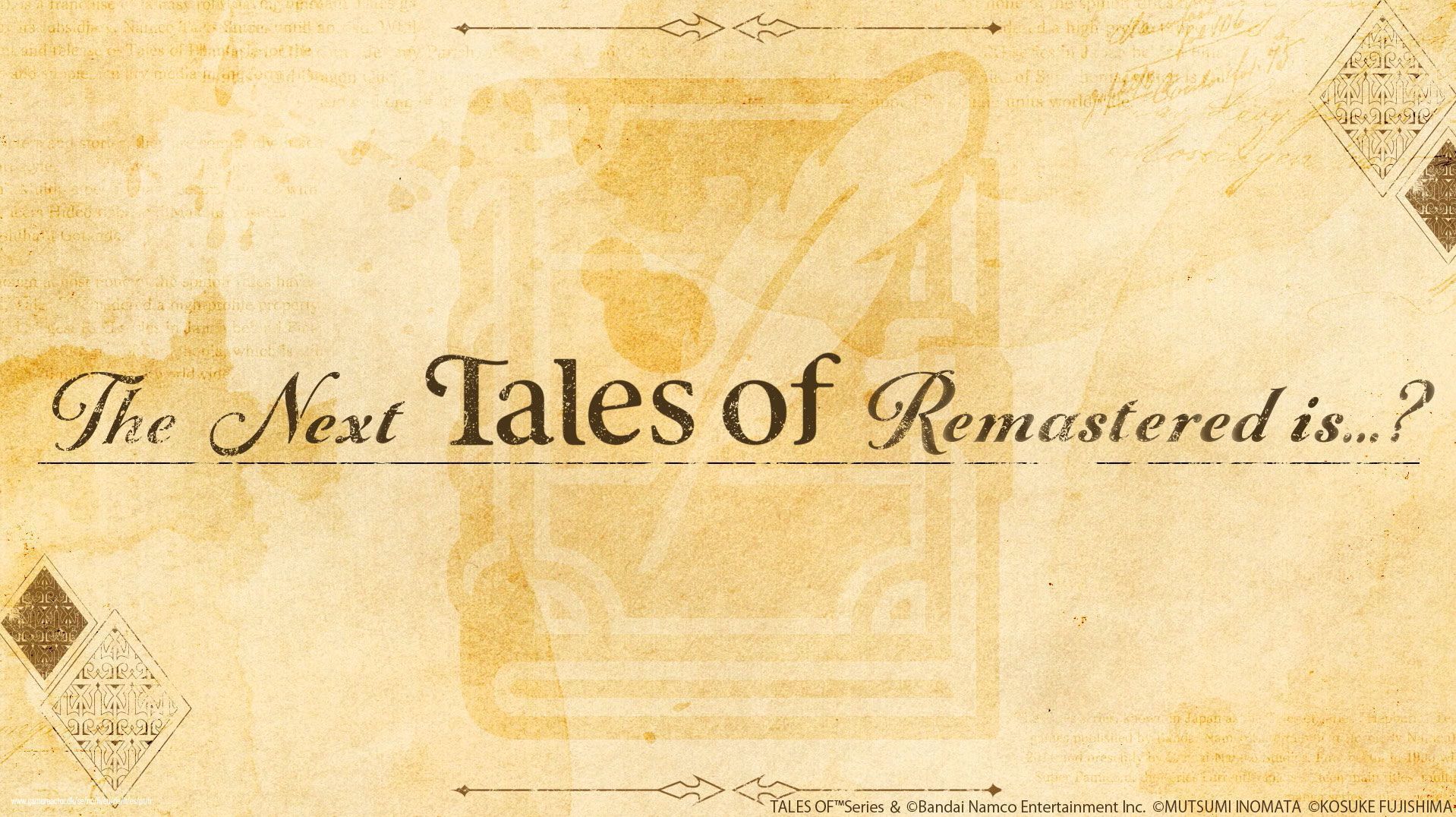 Bandai Namco annoncera un nouveau Tales of Remastered demain