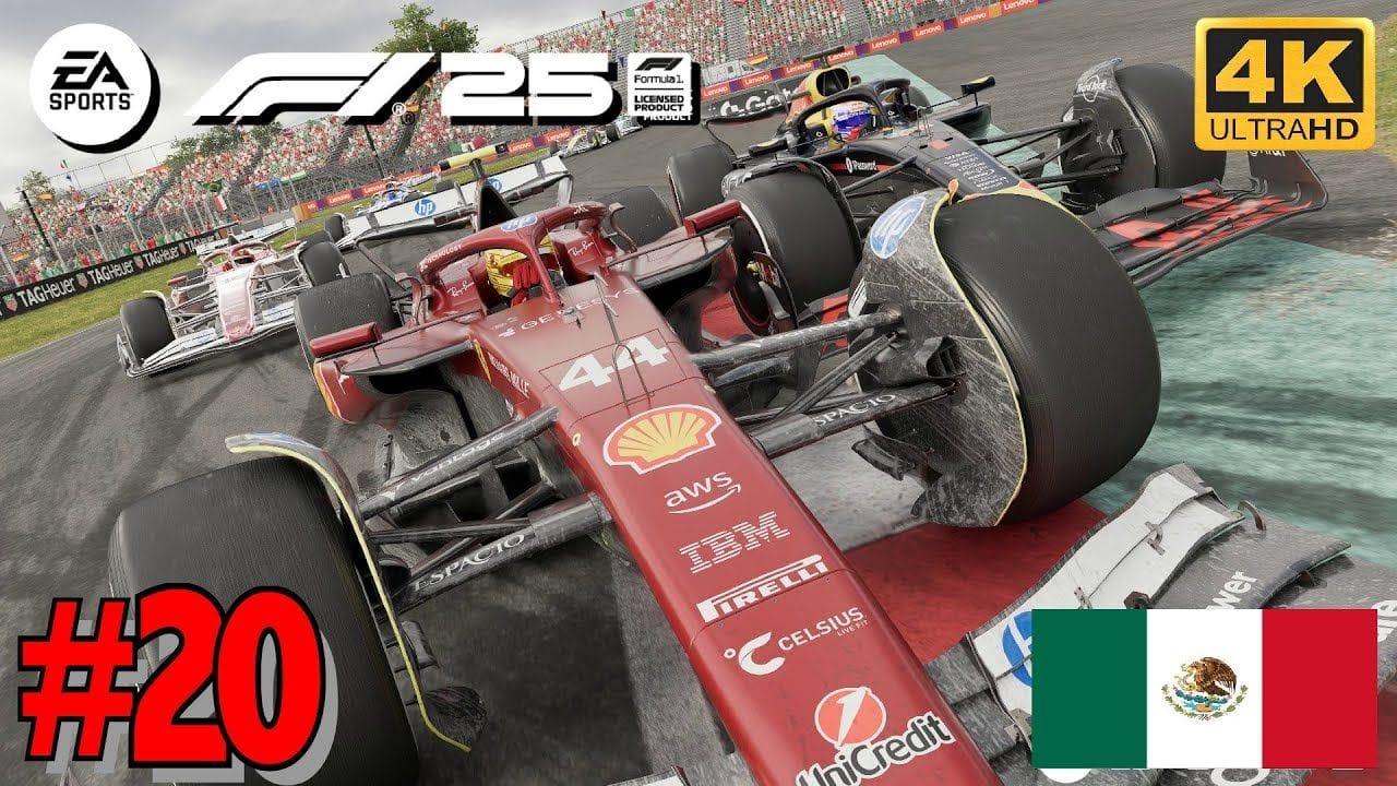 F1 25 Mode Carrière - GRAND PRIX DU MEXIQUE - HAMILTON FERRARI 4K Ultra 60fps