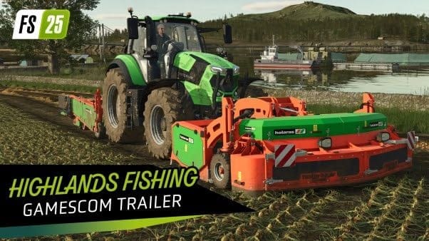 GEEKNPLAY - Farming Simulator 25 - L'extension Highlands Fishing se dévoile à la gamescom