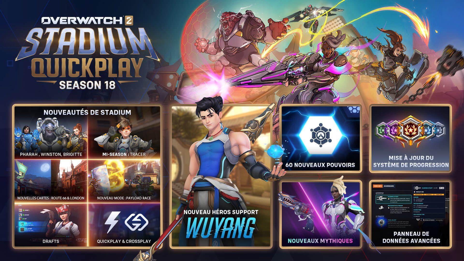 GEEKNPLAY - Overwatch 2 Saison 18 - Nouveau héros Wuyang, refontes majeures et Jeux d’été