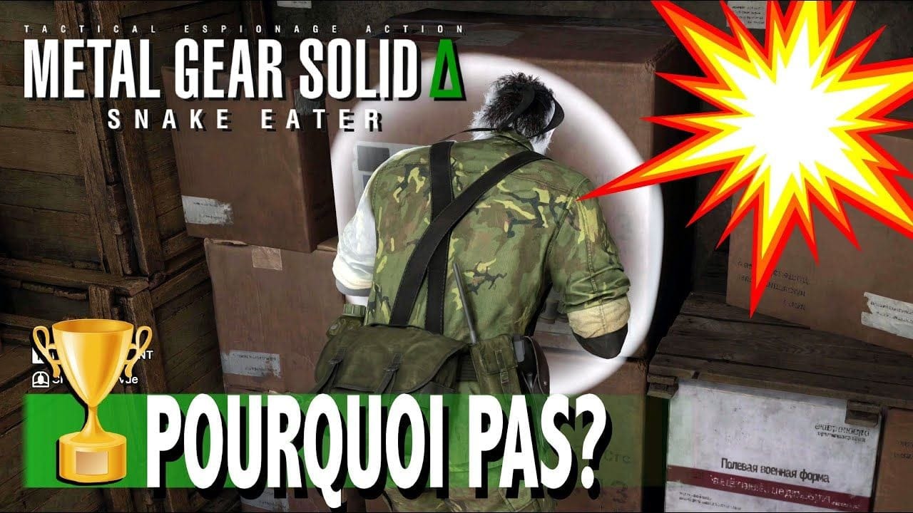 POURQUOI PAS ? exploser un entrepôt de stockage du TNT - TROPHÉE METAL GEAR SOLID DELTA SNAKE EATER