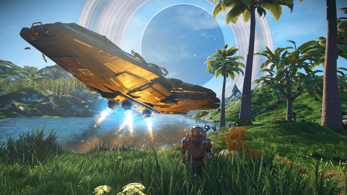 La mise à jour Voyagers pour No Man’s Sky ajoute la classe de vaisseau Corvette, l'équipage multijoueur, et de la Tech qu'on retrouvera dans Light No Fire