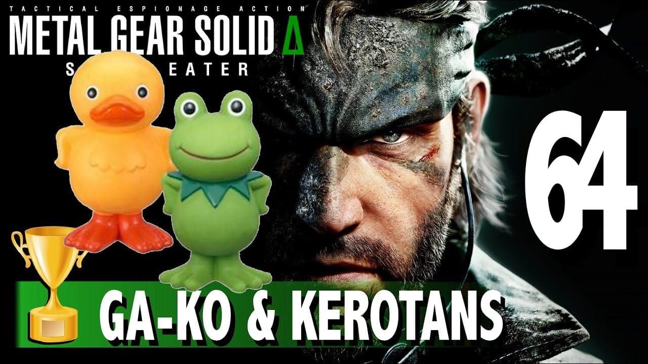 OÙ TROUVER LES 64 KEROTANS & GA-KO - TROPHÉE / SUCCÈS METAL GEAR SOLID DELTA SNAKE EATER