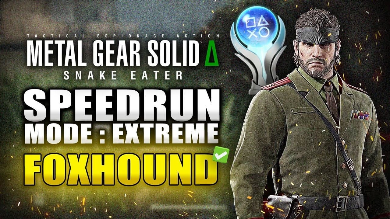 Metal Gear Solid Delta : Speedrun & Titre FOXHOUND (2:34:12) Jeu Complet
