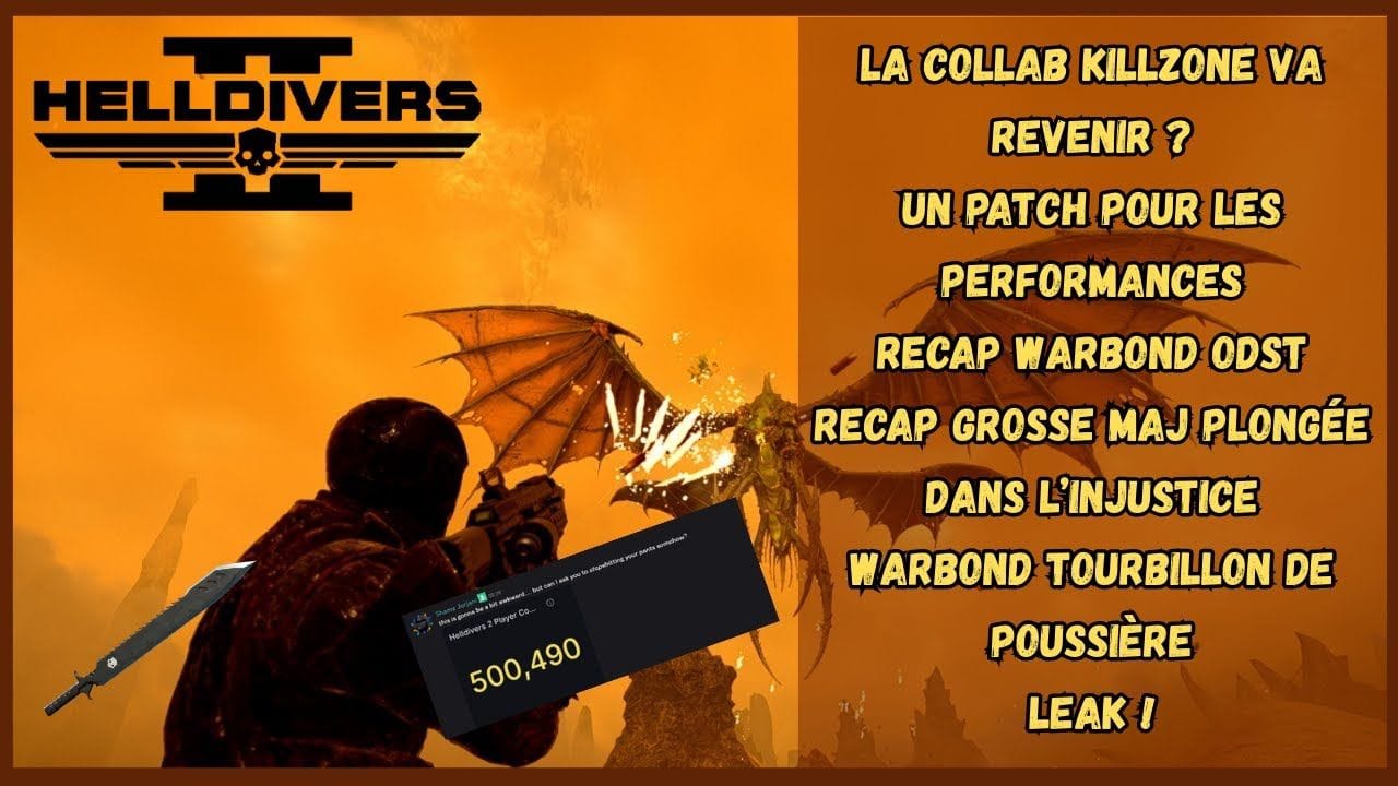 ACTU HELLDIVERS 2 : KILLZONE VA REVENIR ? - RECAP MAJ PLONGEE DANS L'INJUSTICE ET WARBOND - LEAK !