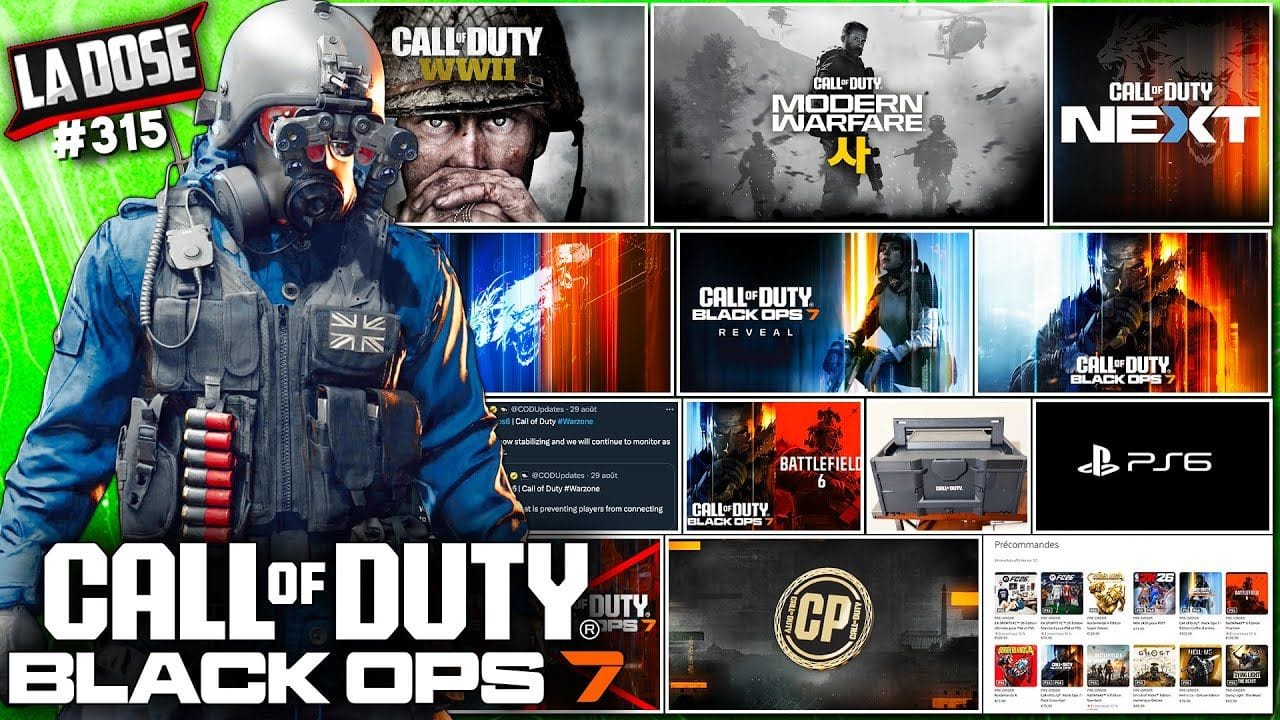 CALL OF DUTY AU CINÉMA, LEAKS MODERN WARFARE 4 & BLACK OPS 7 VS BATTLEFIELD 6 ! (LA DOSE #315)