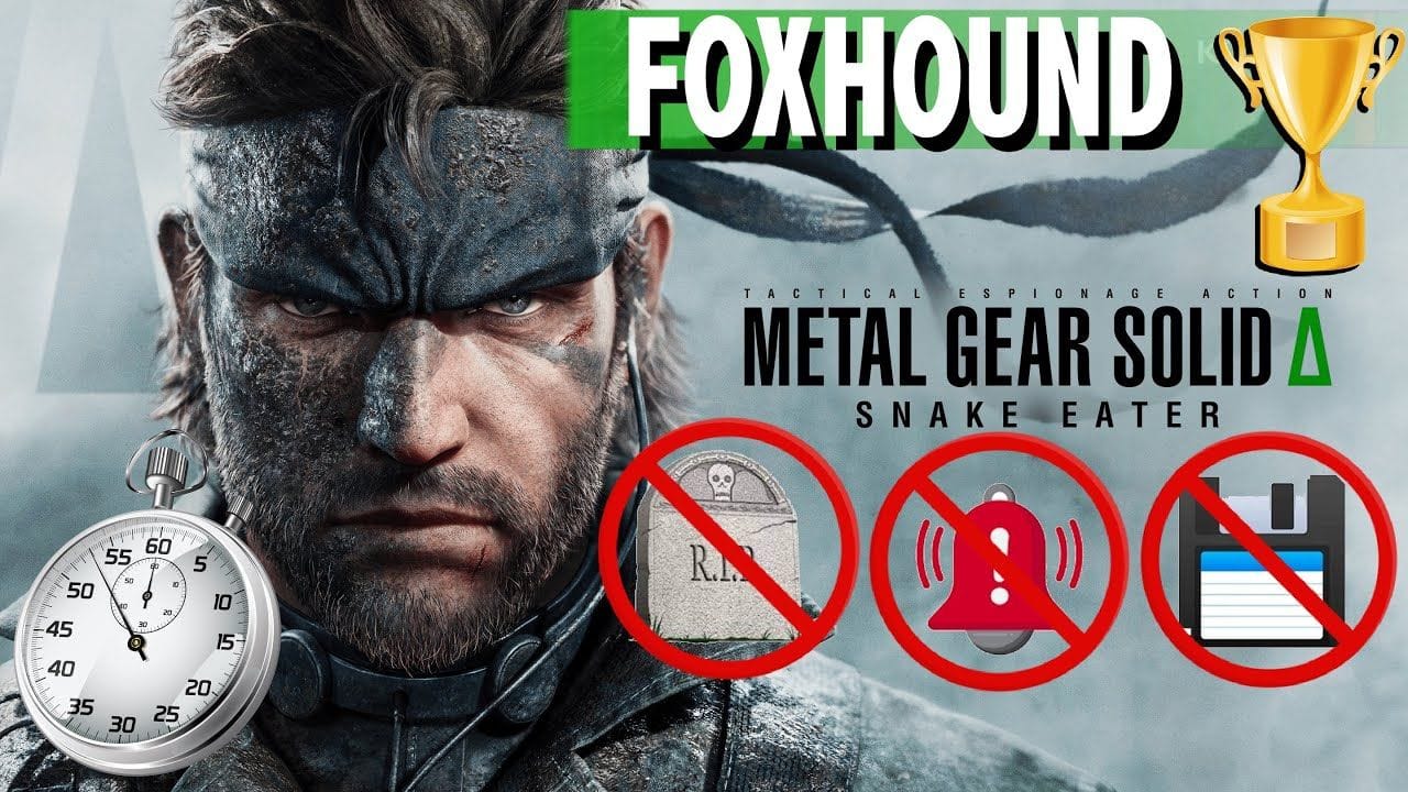 SPEEDRUN DIFFICULTÉ EXTRÊME SANS TUER NI ALARME FOXHOUND TROPHÉE METAL GEAR SOLID DELTA SNAKE EATER