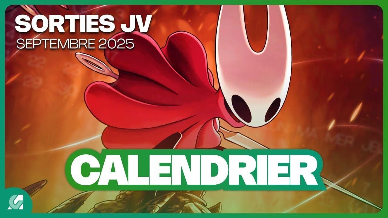 Calendrier des sorties jeux vidéo septembre 2025