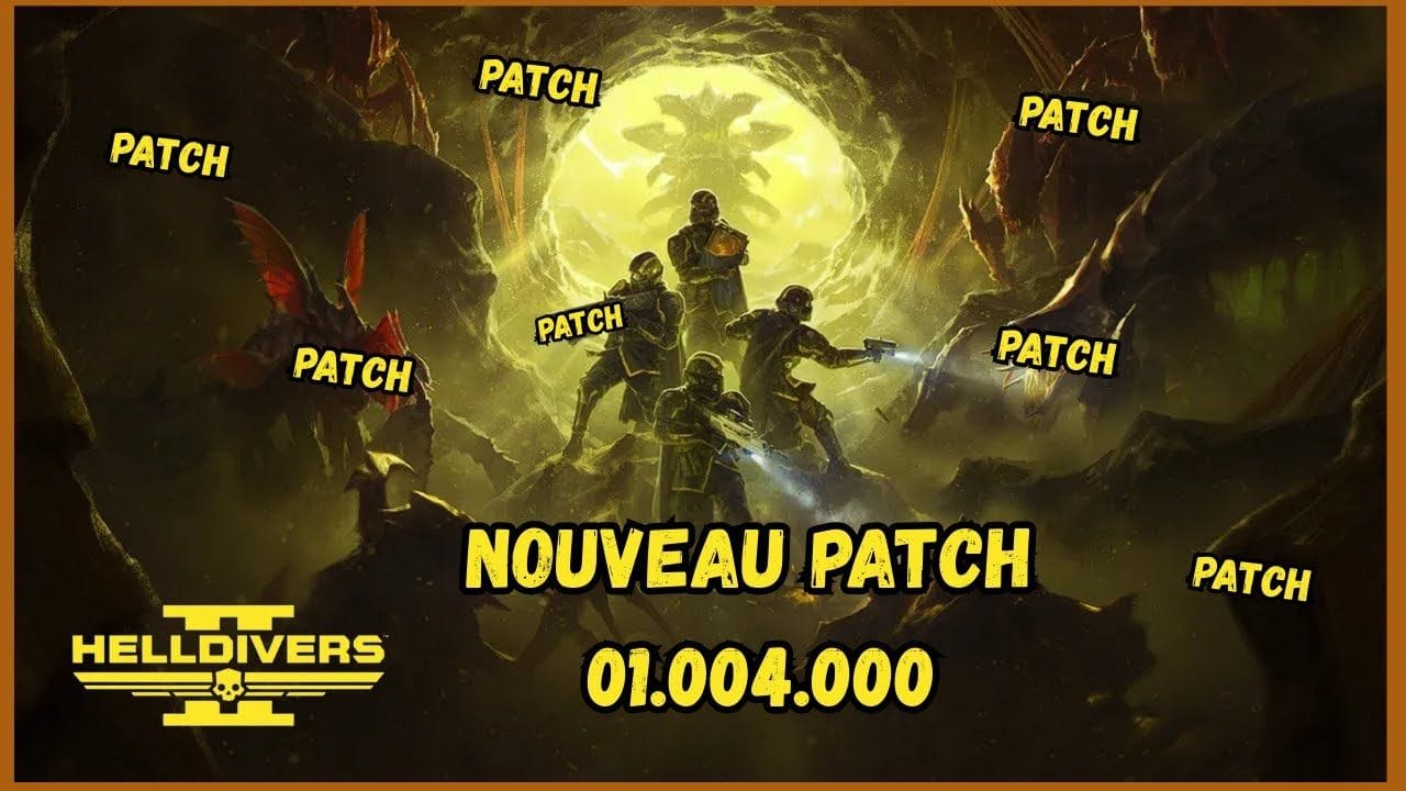 ACTU HELLDIVERS 2 : PATCH NOTE MISE A JOUR PATCH 01.004.000 - EQUILIBRAGE - CORRECTION DE BUG