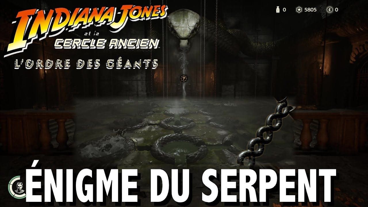 ÉNIGME DU SERPENT - L'ORDRE DES GÉANTS INDIANA JONES ET LE CERCLE ANCIEN