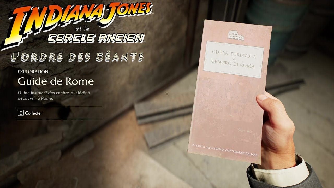 OÙ TROUVER LE LIVRE GUIDE DE ROME / ROME BOOK GUIDE LOCATION - L'ORDRE DES GÉANTS INDIANA JONES