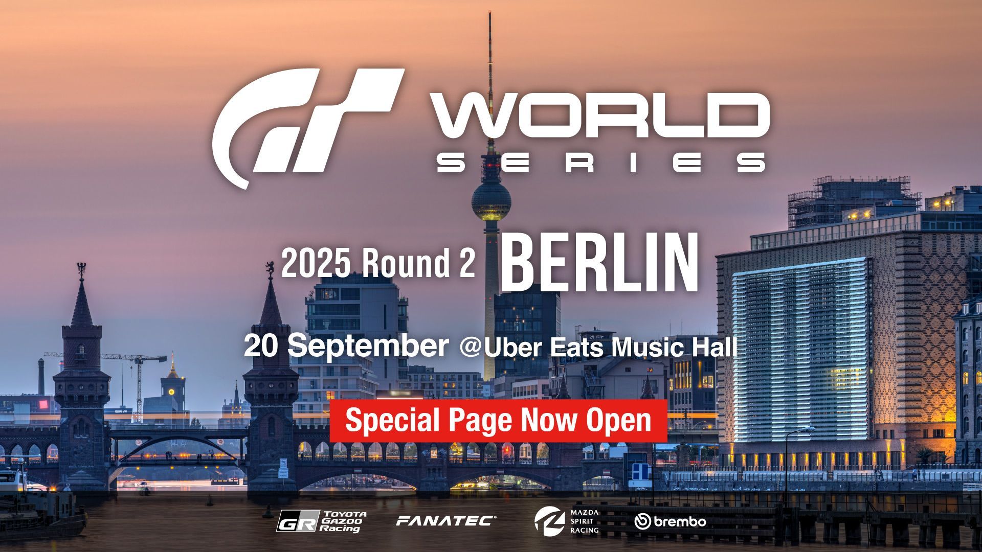 La page dédiée aux "Gran Turismo World Series" 2025 est ouverte ! L'événement Manche 2 - Berlin sera diffusé en direct le 20 septembre ! - World Series - gran-turismo.com