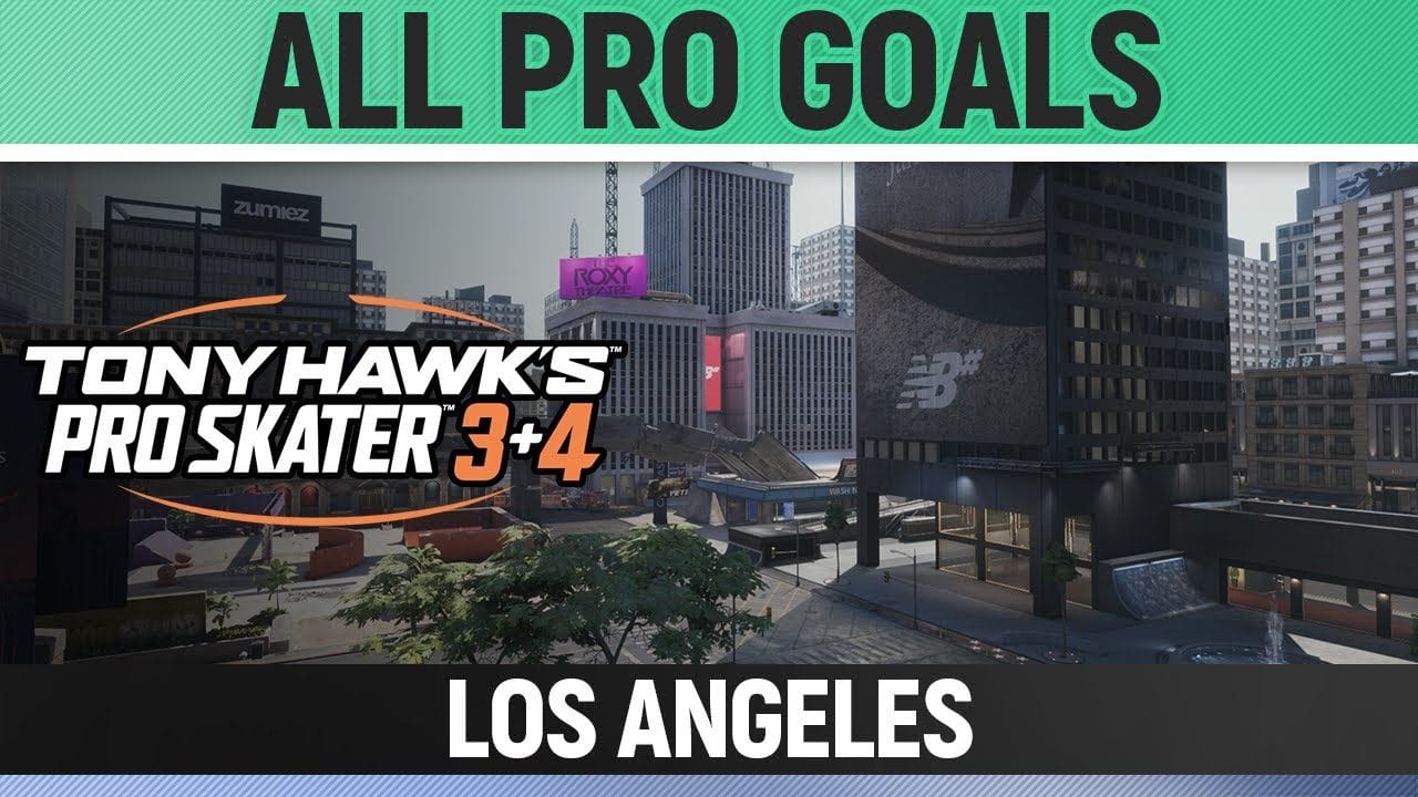 Tony Hawk's Pro Skater 3+4 - Los Angeles - All Pro Goals