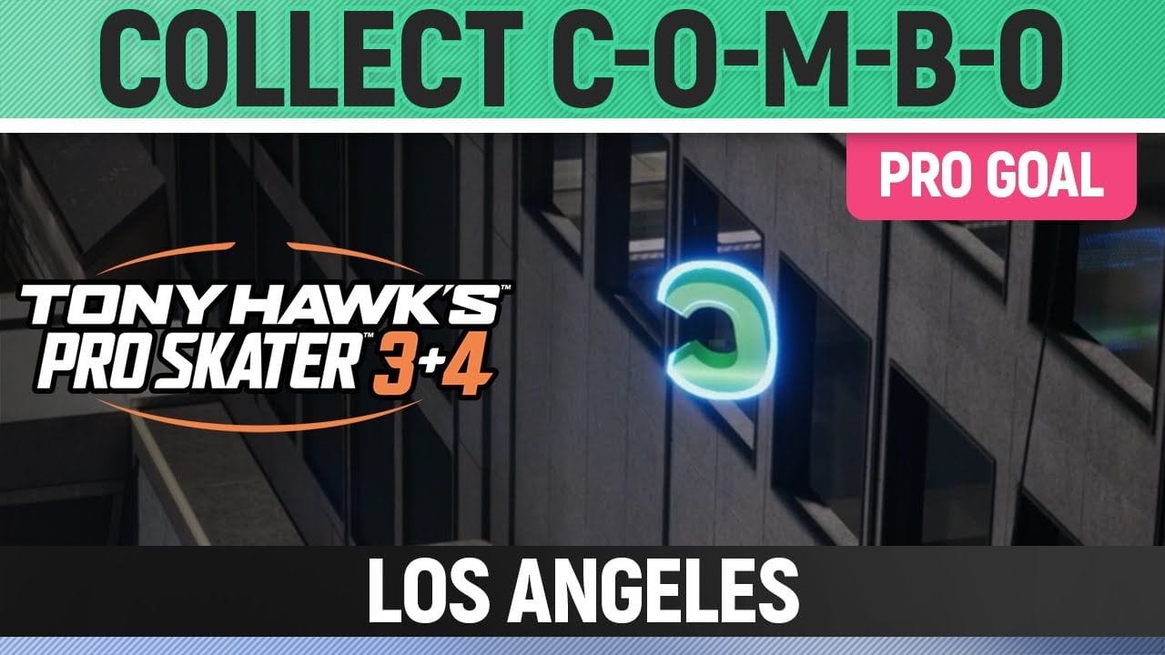 Tony Hawk's Pro Skater 3+4 - Los Angeles Pro Goal - Collect C-O-M-B-O