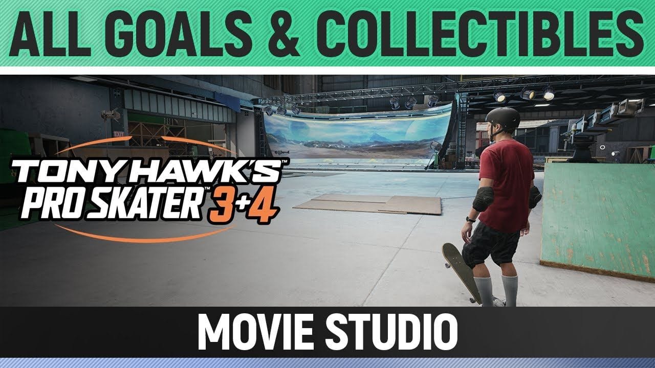 Tony Hawk's Pro Skater 3+4 - Movie Studio - All Base Goals & Collectibles