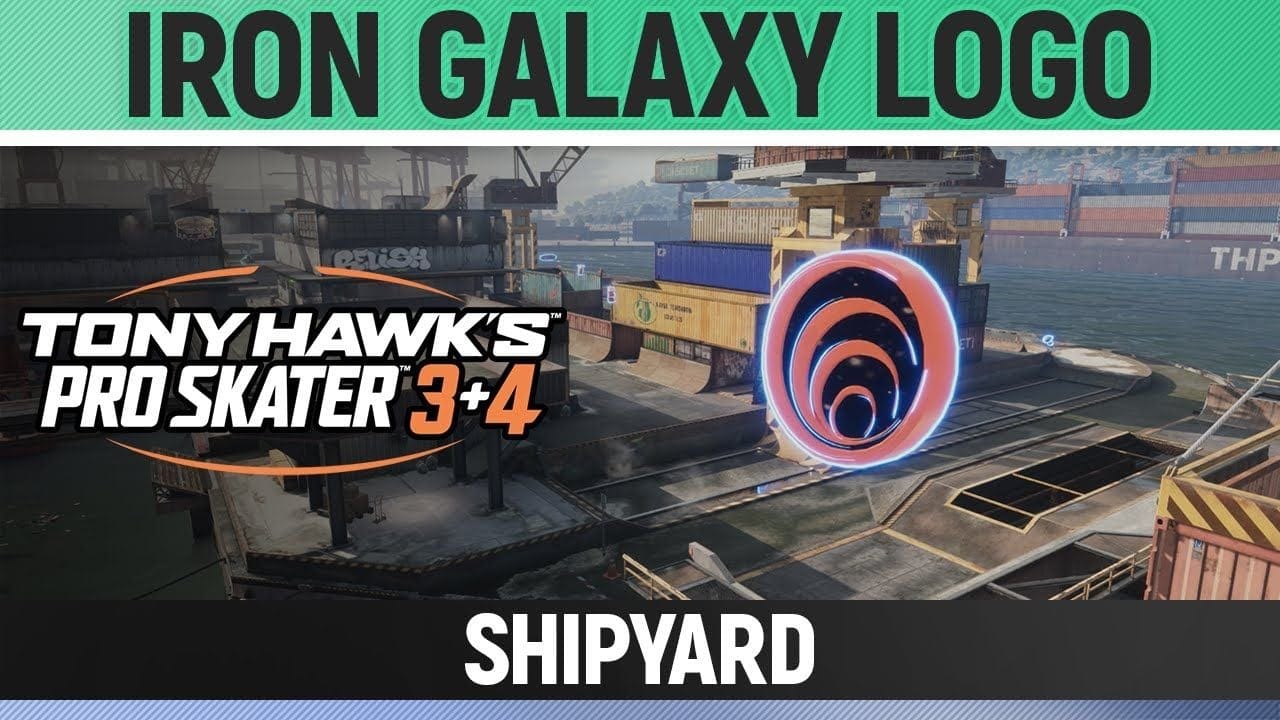 Tony Hawk's Pro Skater 3+4 - Shipyard - Iron Galaxy Logo Location