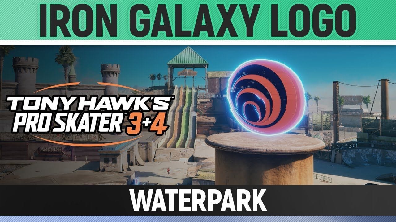 Tony Hawk's Pro Skater 3+4 - Waterpark - Iron Galaxy Logo Location