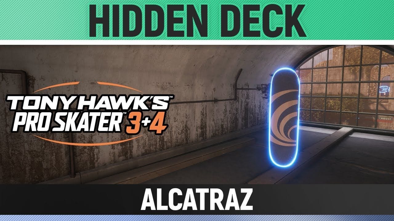 Tony Hawk's Pro Skater 3+4 - Alcatraz - Hidden Deck Location