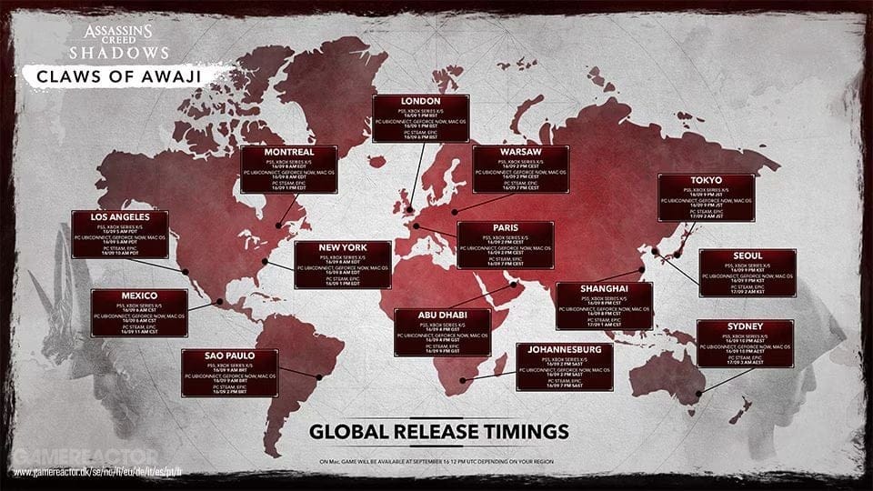 Le DLC Les griffes d'Awaji d'Assassin's Creed Shadows arrive ce mois-ci, et voici comment vous pouvez accéder au contenu.