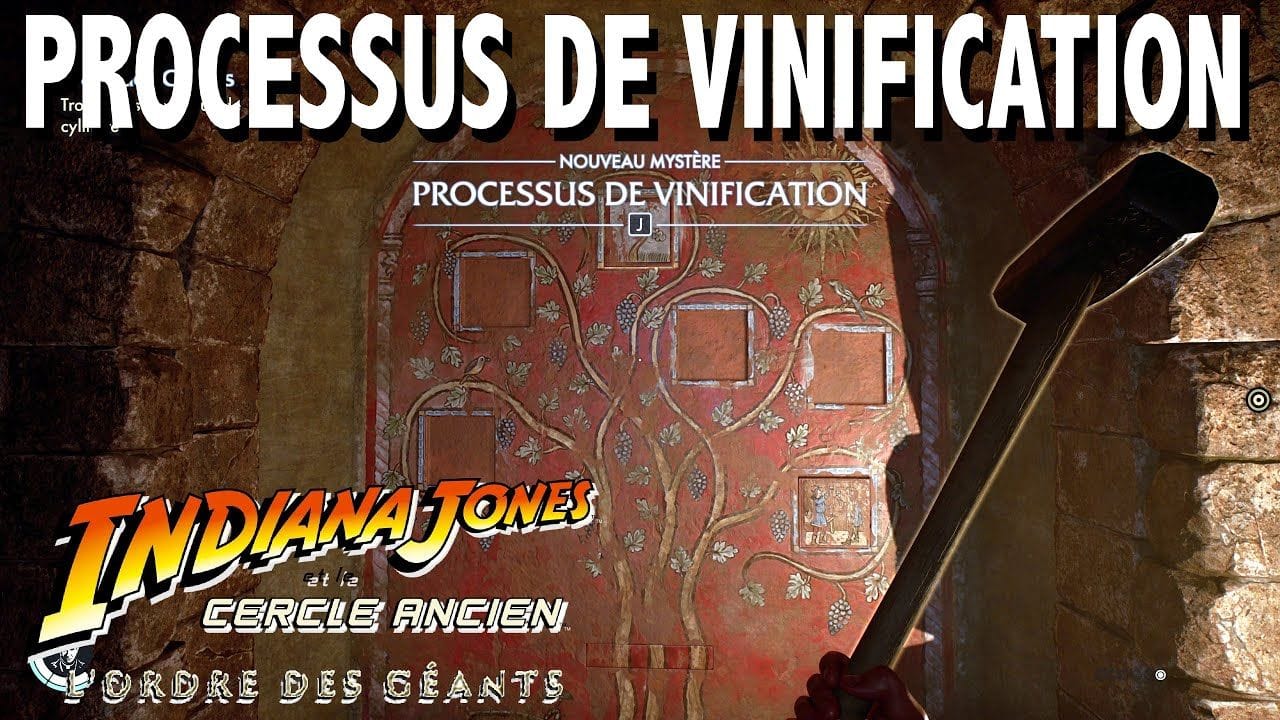 MYSTÈRE PROCESSUS DE VINIFICATION / ARTEFACT 3  L'ORDRE DES GÉANTS INDIANA JONES ET LE CERCLE ANCIEN