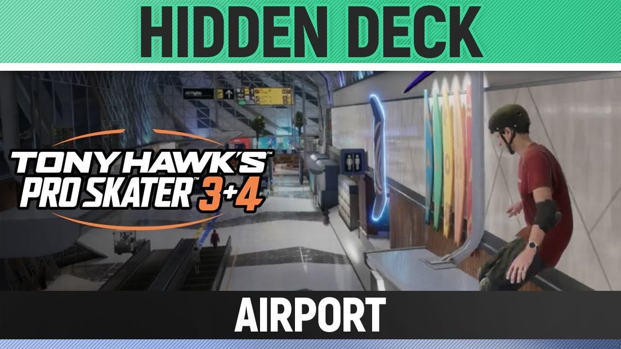 Tony Hawk's Pro Skater 3+4 - Airport - Hidden Deck Location