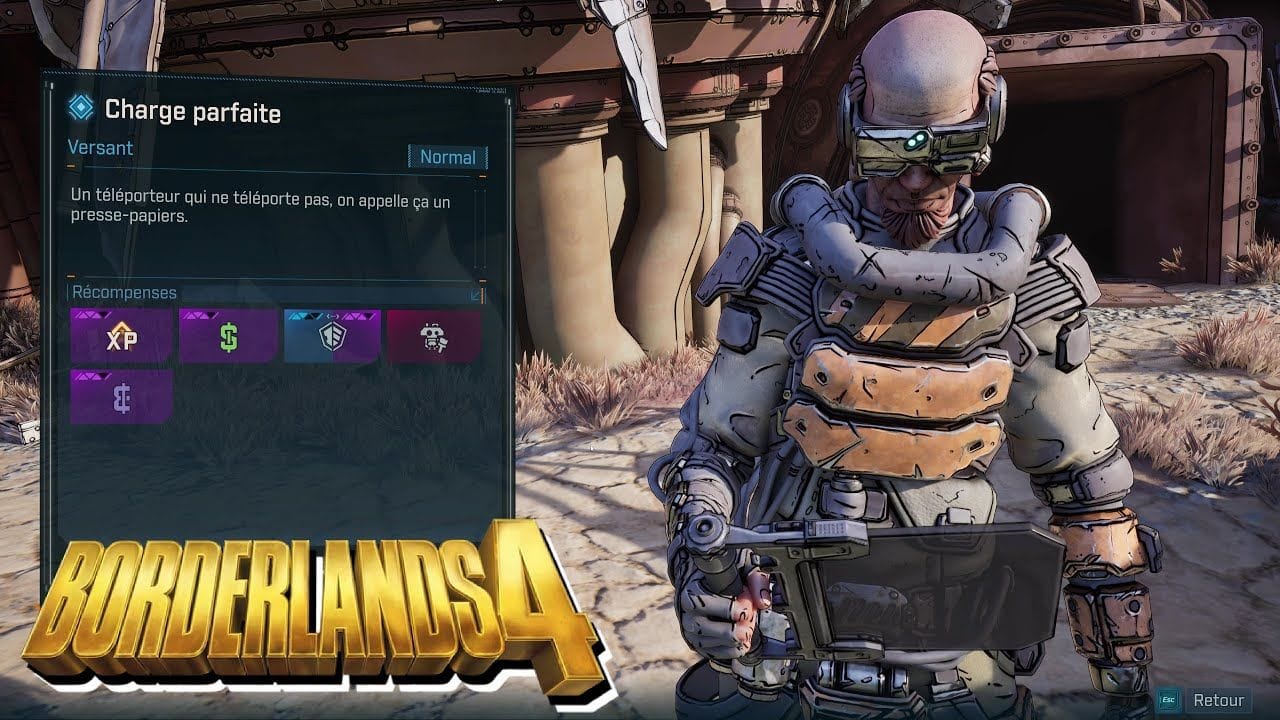 BORDERLANDS 4 - Charge Parfaite  / Mission Faction Collet d'Héliosséide