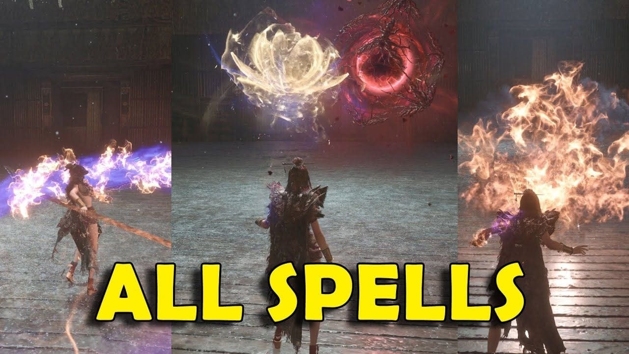 Wuchang Fallen Feathers - All Spells Showcase