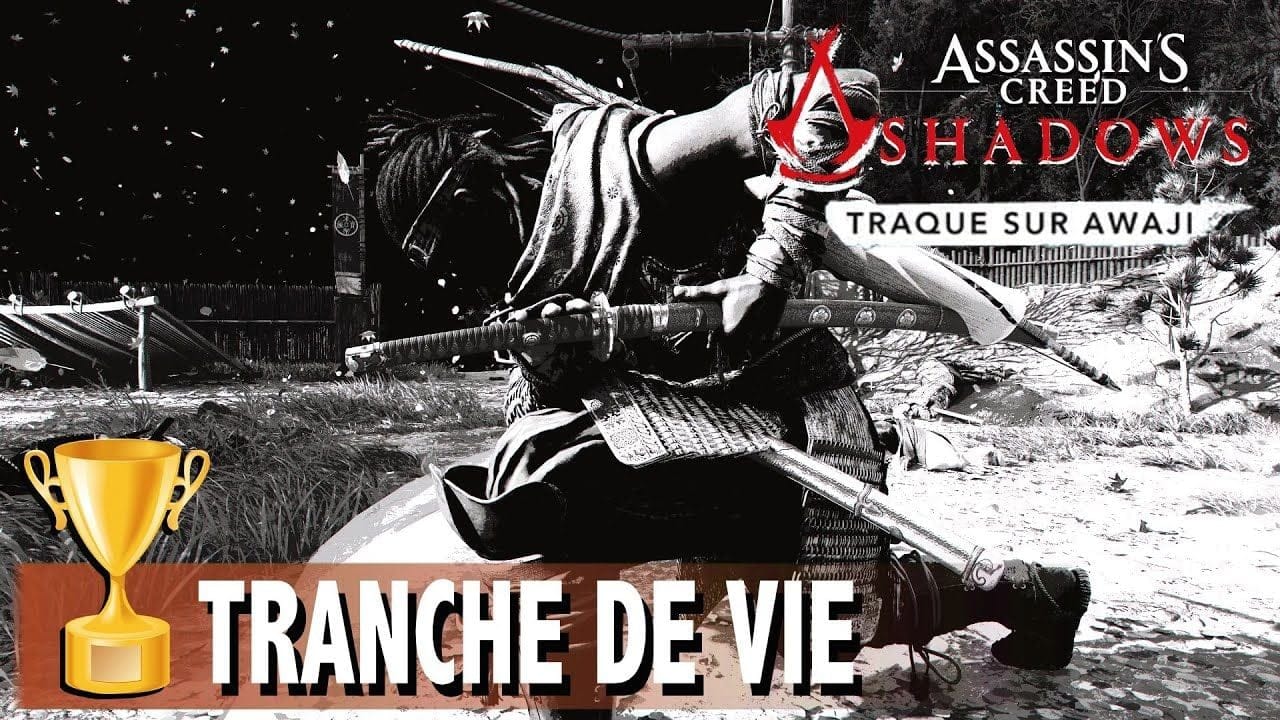 TRANCHE DE VIE - 5 ennemis avec 1 FRAPPE DE LAME DE VENT - ASSASSIN'S CREED SHADOWS TRAQUE SUR AWAJI