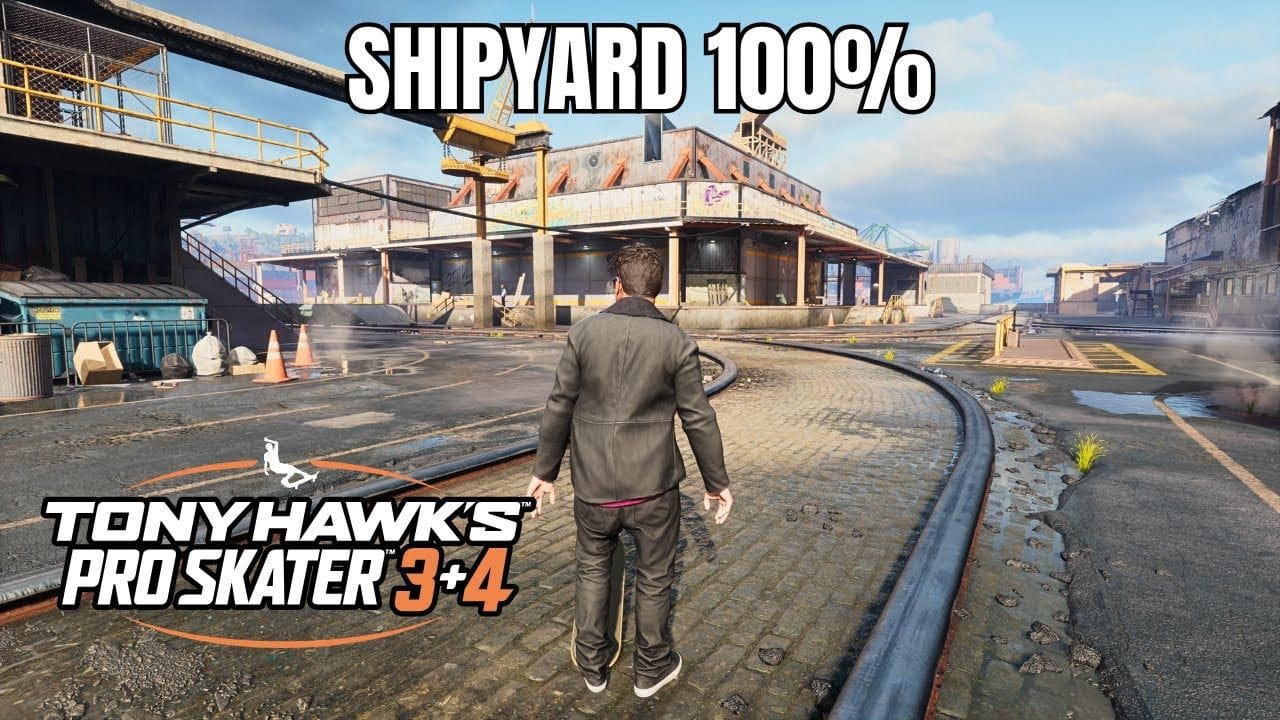 Tony Hawk's Pro Skater 3+4: Shipyard Walkthrough - All Park Goals and Collectibles