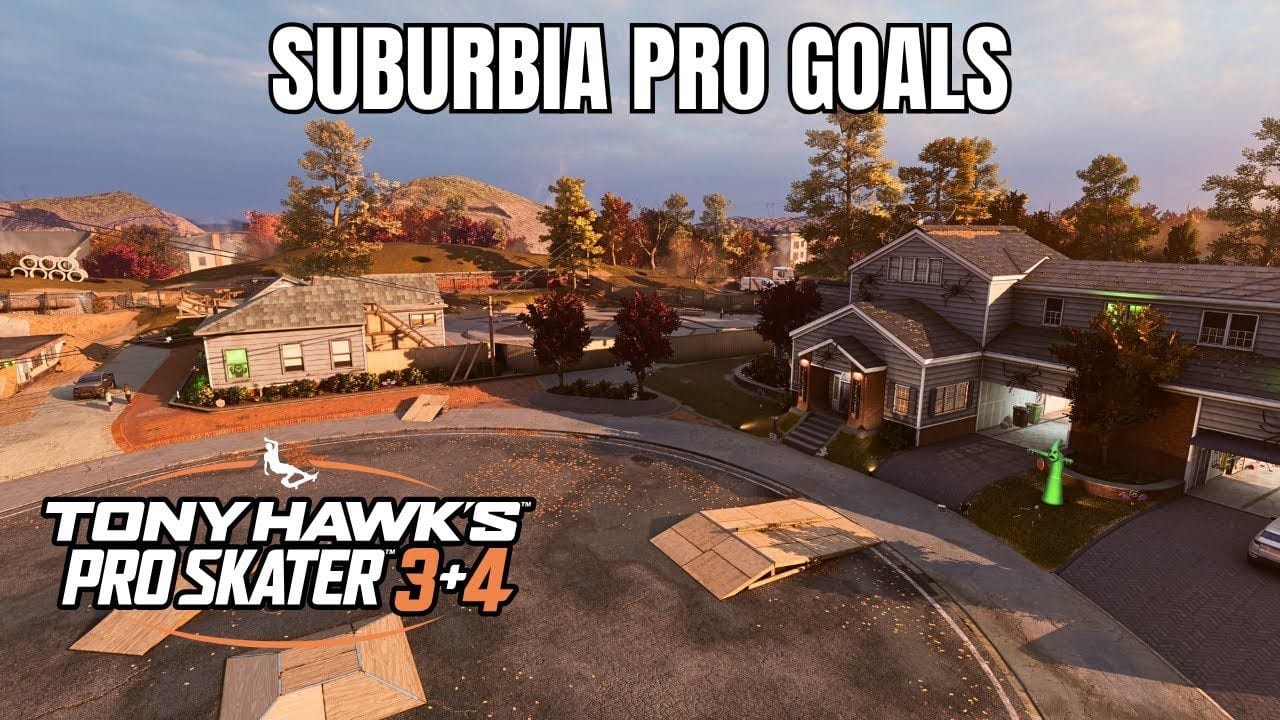 Tony Hawk's Pro Skater 3+4: Suburbia Walkthrough - All Pro Goals