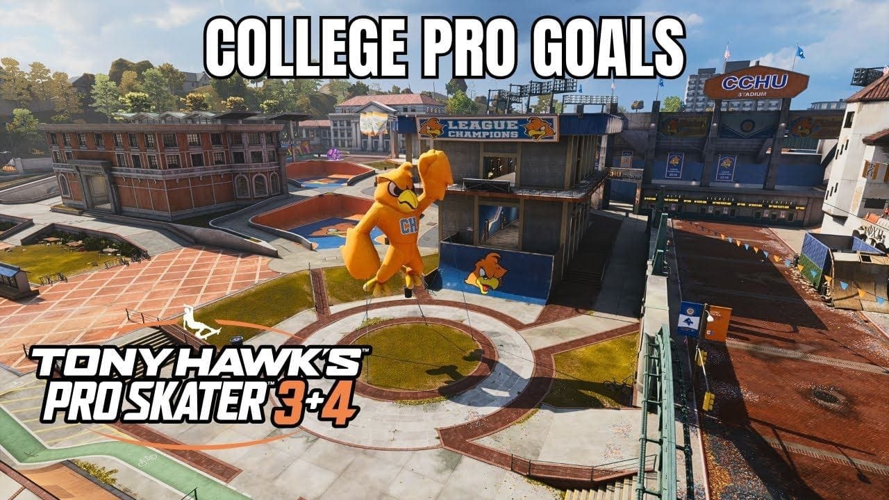Tony Hawk's Pro Skater 3+4: College Walkthrough - All Pro Goals
