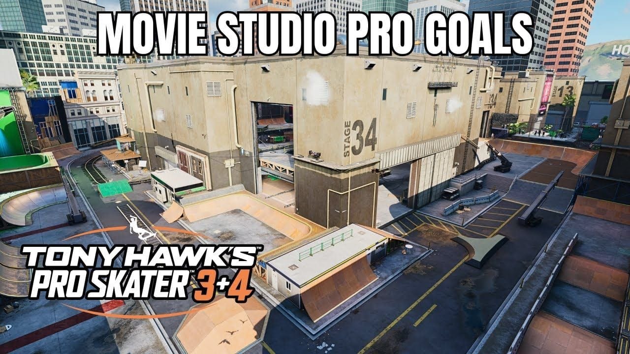 Tony Hawk's Pro Skater 3+4: Movie Studio Walkthrough - Platinum Medal