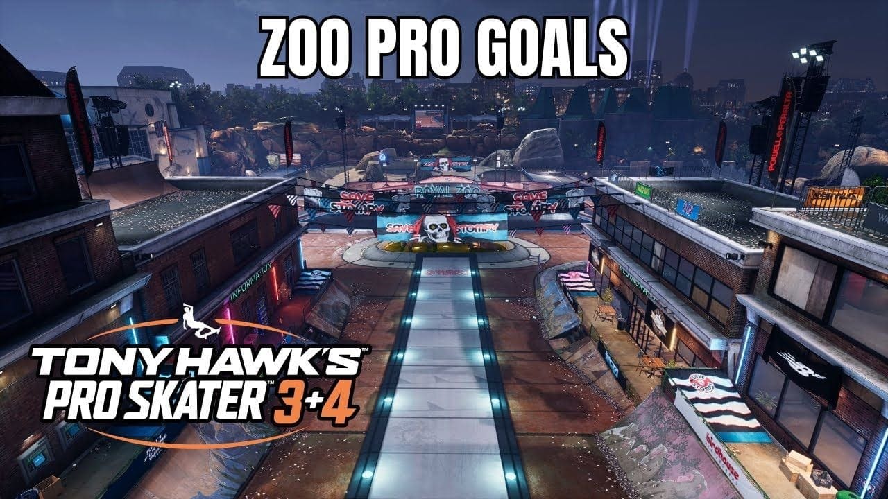 Tony Hawk's Pro Skater 3+4: Zoo Walkthrough - Platinum Medal