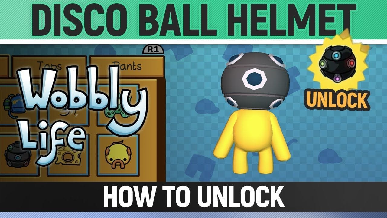 Wobbly Life - Secret Outfit - Disco Ball Helmet