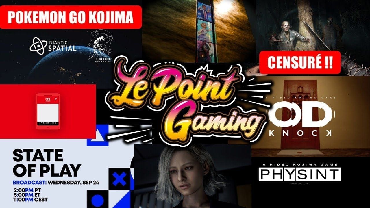 ACTU GAMING (24/9): SONY STATE OF PLAY, KOJIMA: OD, PHYSINT, NOUVEAU JEAU AR! GTA 5 RP, RE REQUIEM