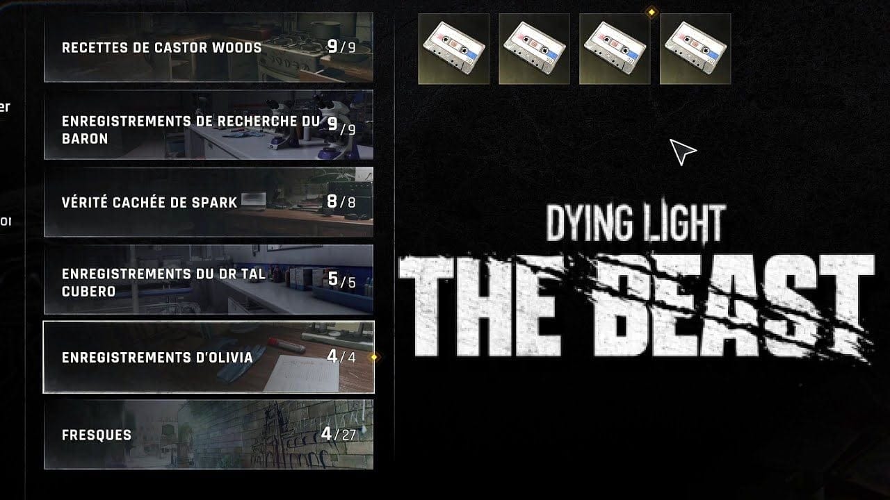 OÙ TROUVER Tous les ENREGISTREMENT D'OLIVIA Collector - DYING LIGHT THE BEAST