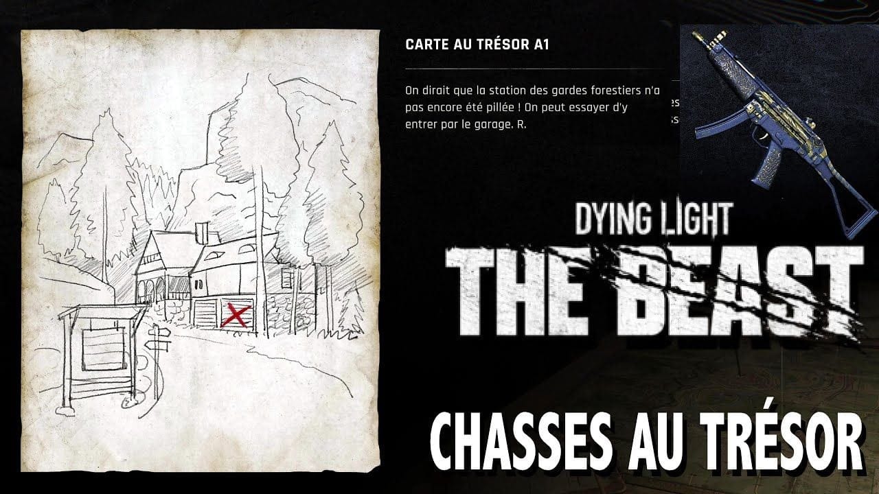 A1 OÙ TROUVER CARTE AU TRÉSOR & CHASSE AU TRÉSOR & Légendaire l'aiguille - DYING LIGHT THE BEAST