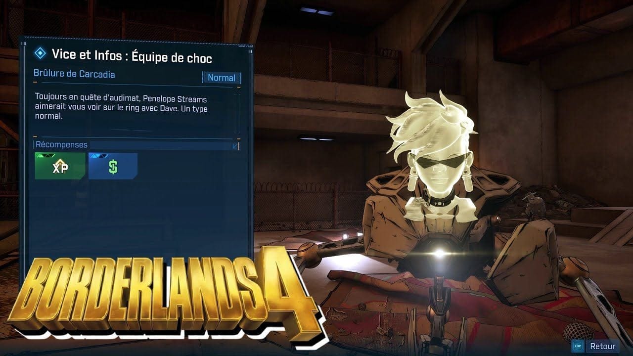 BORDERLANDS 4 - VICE ET INFOS ÉQUIPE DE CHOC / Mission Secondaire