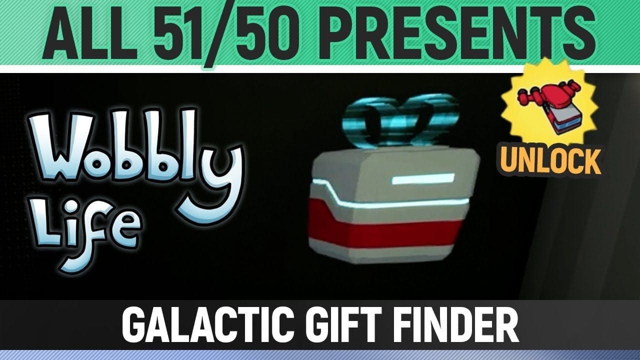 Wobbly Life - All 51/50 Presents in Space 🏆 Galactic Gift Finder & Wizard Ship