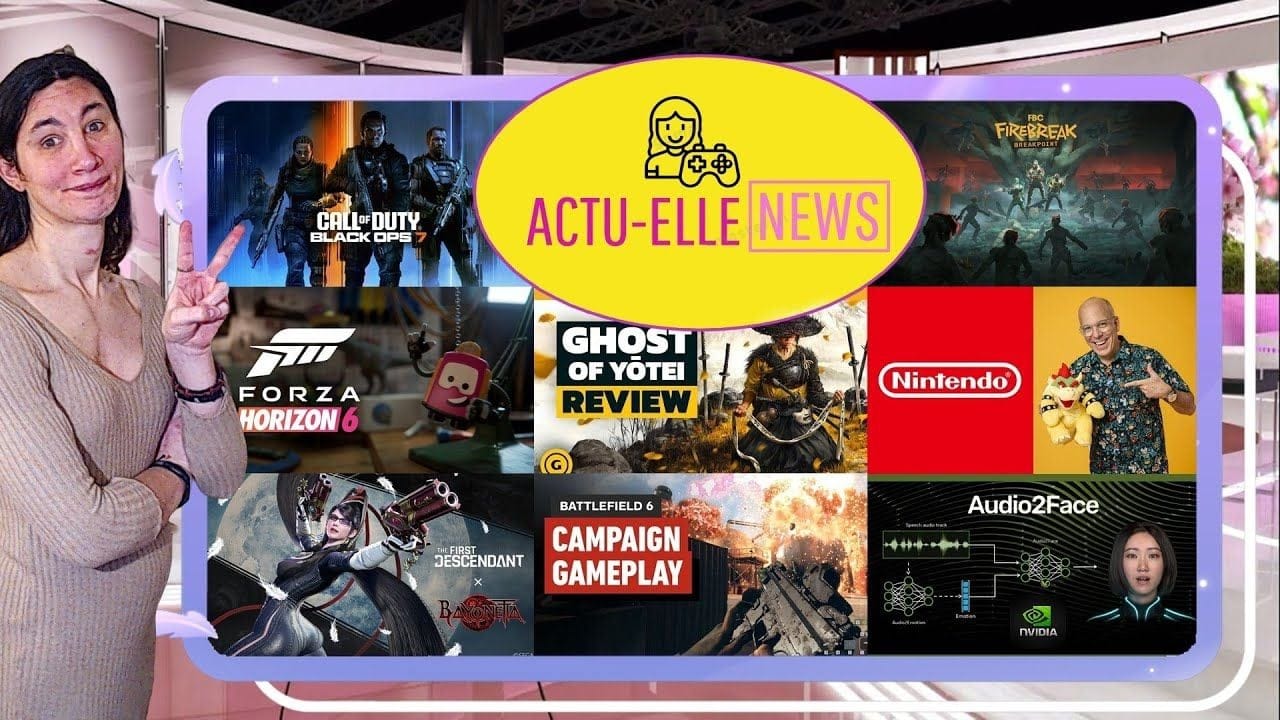 Actu-Elle News 26 septembre 2025(Ghost of Yotei, BF6 ,BlackOps7, Nvidia et plus)