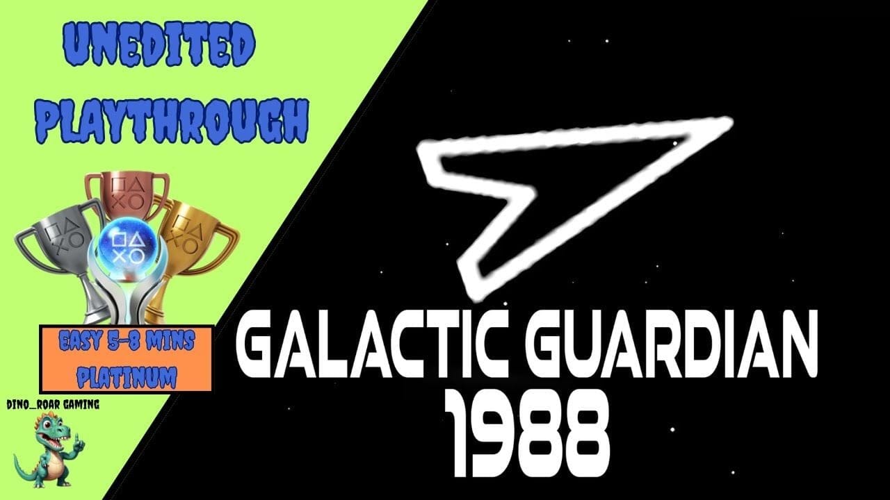 Galactic Guardian 1988 - Unedited Platinum Trophy Playthrough (PS4/PS5)
