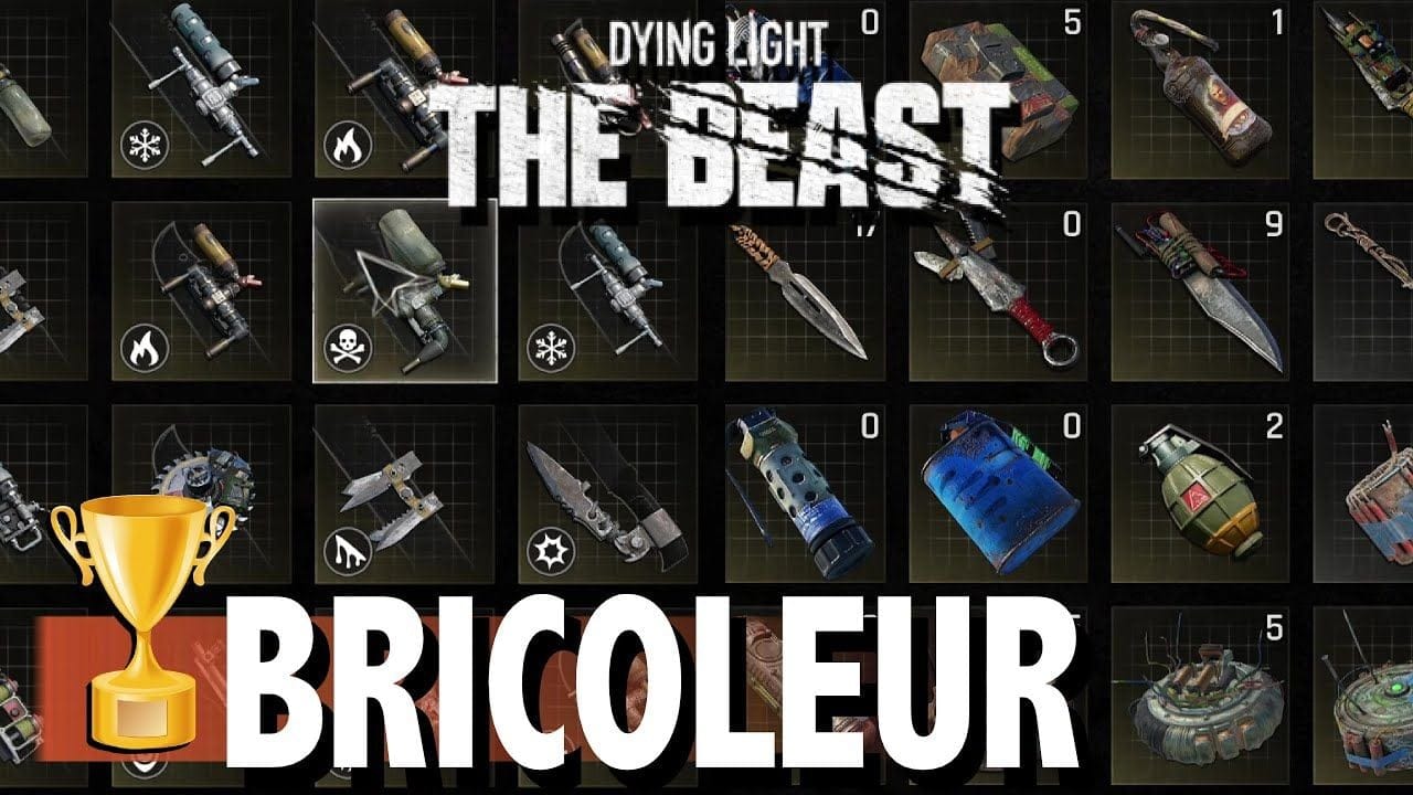 BRICOLEUR - AMÉLIORER TOUS LES PLANS AU MAXIMUM TROPHÉE / SUCCÈS - DYING LIGHT THE BEAST
