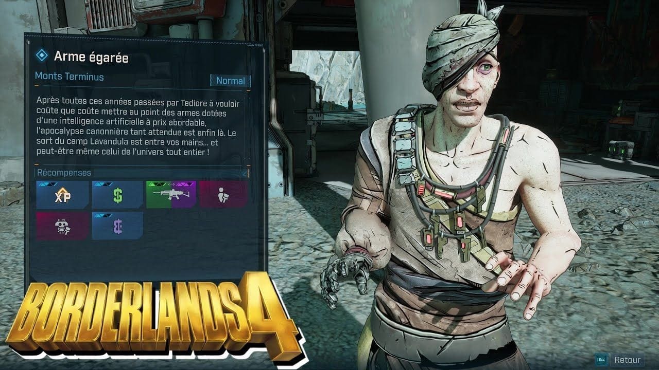 BORDERLANDS 4 - ARME ÉGARÉE / Mission Secondaire
