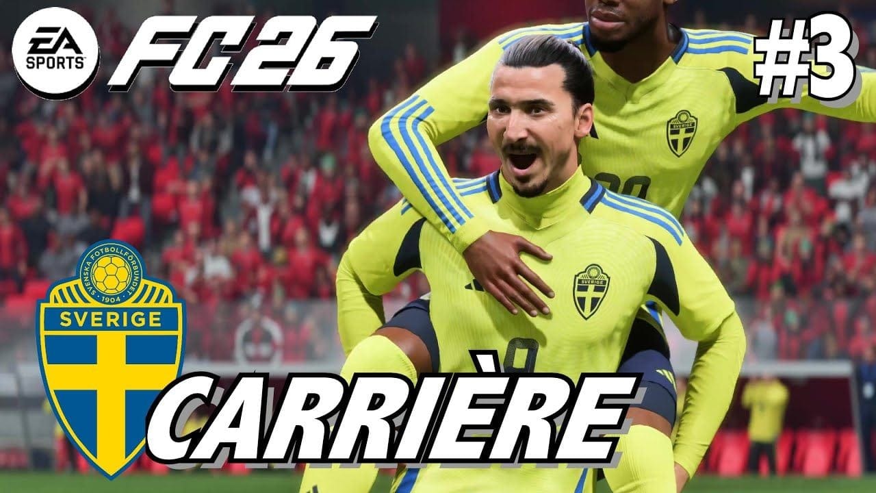 EA SPORT FC 26 MODE CARRIÈRE: 1er MATCH SOUS LE MAILLOT DE LA SUÈDE -  ZLATAN & le PSG