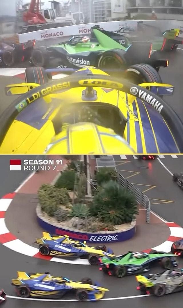 Formula E on Instagram: "Who say’s you can’t overtake in Monaco 👀  @lucasdigrassi sent it down the inside at the Fairmont Hairpin 🇲🇨  #FormulaE #Motorsport #Racing"