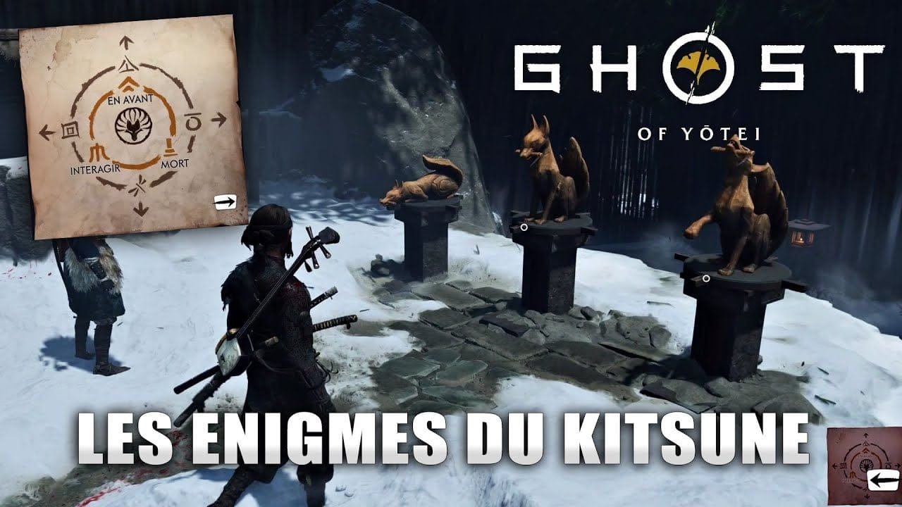 Ghost of Yotei : Solution des ÉNIGMES du KITSUNE (Statue & Symbole de Renard)