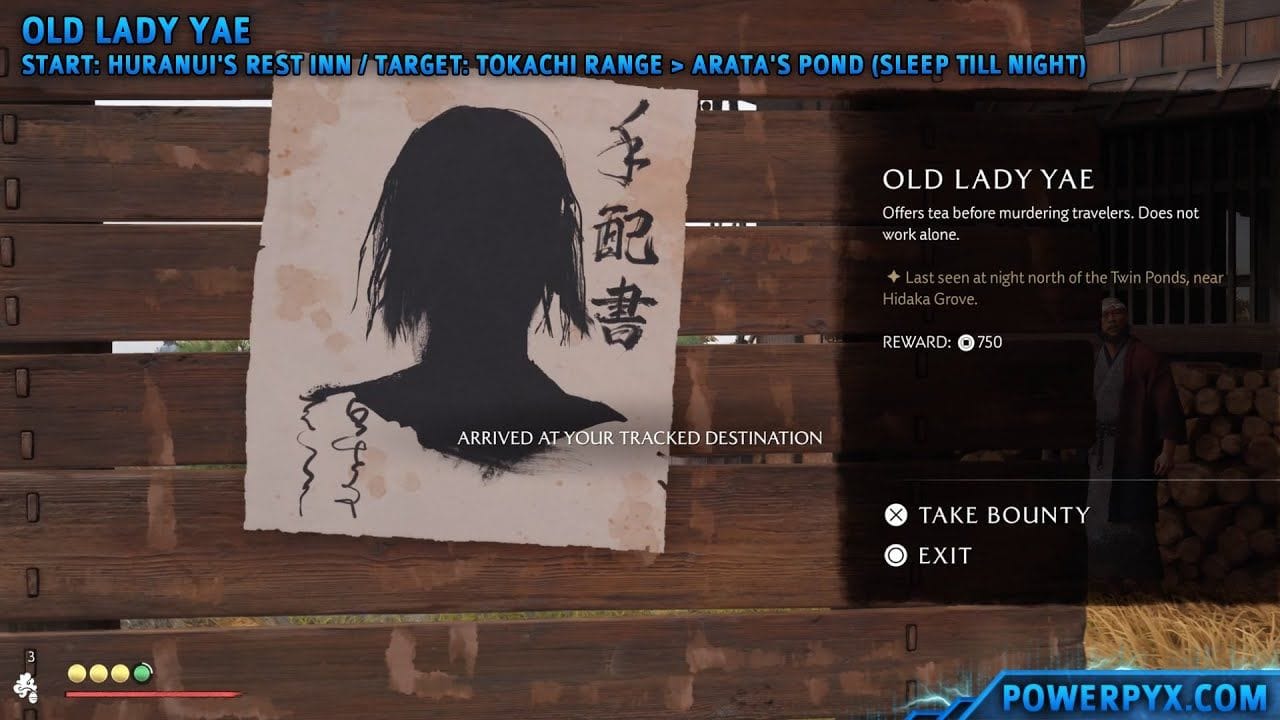 Ghost of Yotei - Old Lady Yae Bounty Location