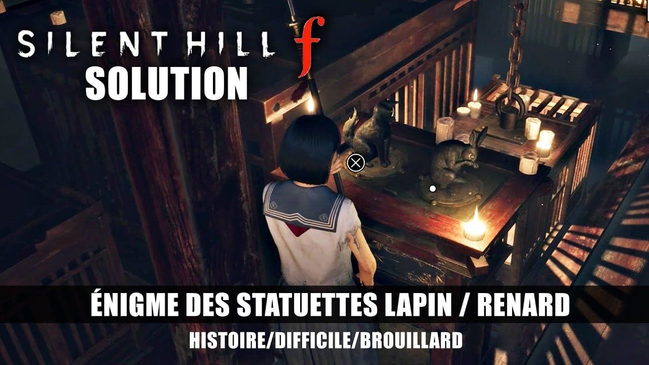 Silent Hill f : Solution de l'énigme des Statue de Lapin & Renard (Salle de Culte)